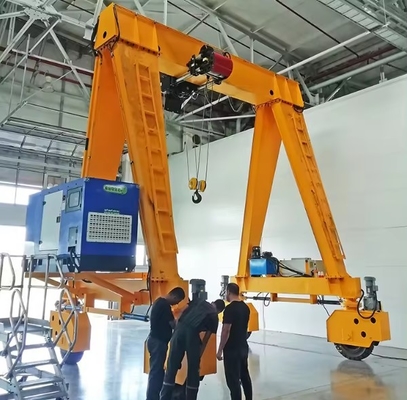 Atölyelerde veya bahçelerde güvenli taşınabilir gantry vinçleri kaldırma