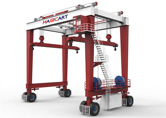 Özelleştirilmiş Ayarlanabilir RTG Mobil Portal Vinçler 10t-1200t Ray Montajlı